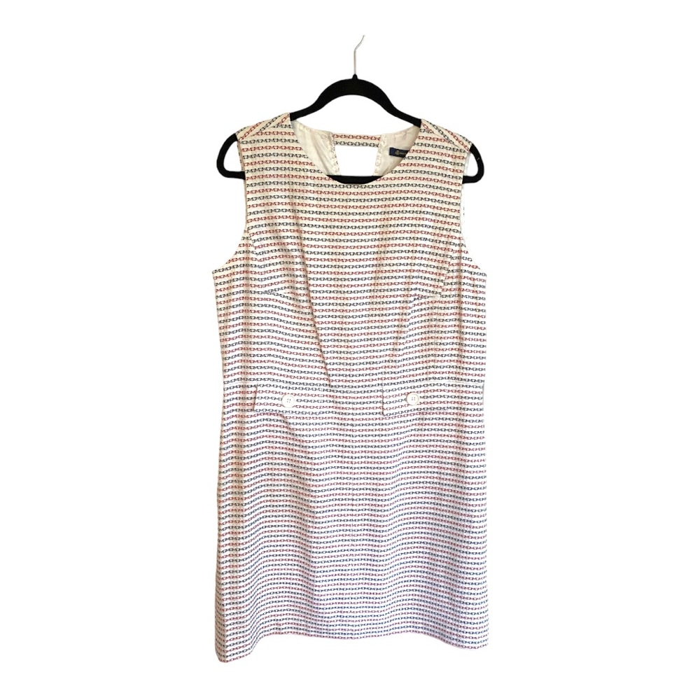 Brooks Brothers White, Red and Blue Dress Women’s Size 16 NWT